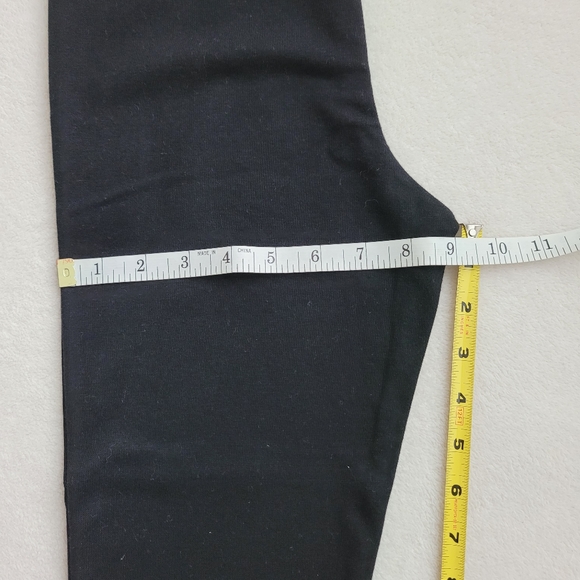 Y2K High Waist Cropped Leggings NWOT black | G.W. Sport - Picture 6 of 11